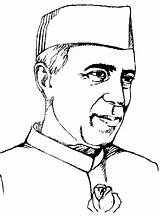 Nehru Jawaharlal Coloring Chacha Pandit Pages Lal Jawahar Sketch Domestic Violence Flickr Template sketch template