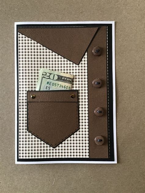 great handmade diy money holder pocket greeting cardgreat idea