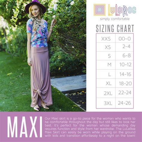 Maxi Size Chart Groups Lularoejilldomme