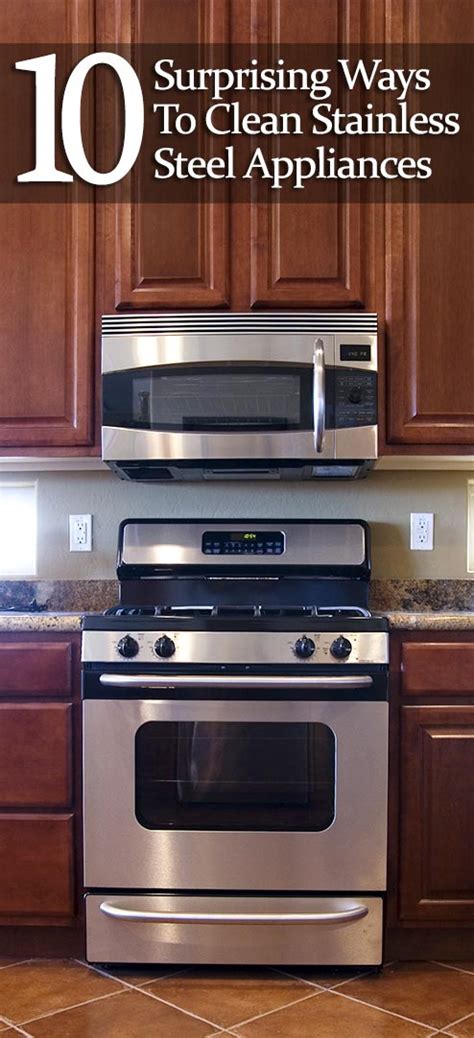 surprising ways  clean stainless steel appliances