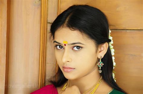 Telugu Actress Sri Divya In Saree Stills Photo Gallery