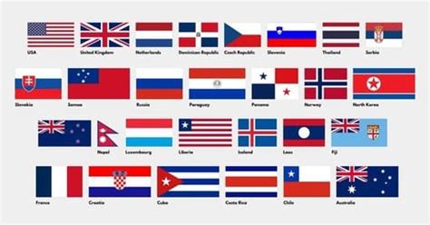 red white  blue flags combinations  countries eggradientscom