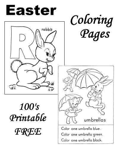 easter coloring pages  preschool