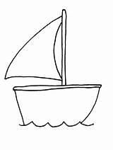 Coloring Boat Preschool Sailboat Choose Board Pages sketch template