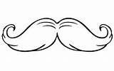 Mustache Coloringpagesfortoddlers Mustaches Colouring sketch template