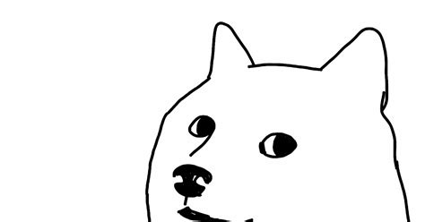 doge  art coloring pages