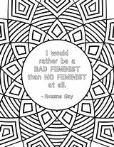 Feminist Affirmations sketch template