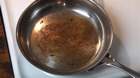 clean burnt stainless steel pots  pans easy trick youtube