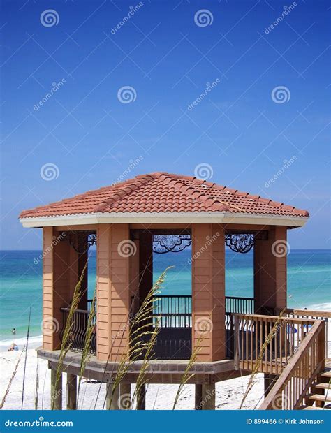 gazebo  beach royalty  stock image image