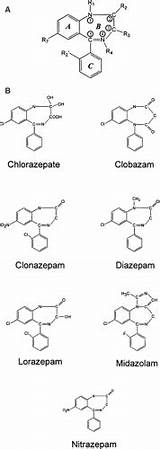 Benzodiazepines Chemical Structure Anticonvulsant Generic Clobazam Common Note Figure sketch template