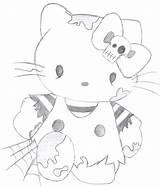 Emo Kitty Drawings Hello Deviantart Traditional sketch template