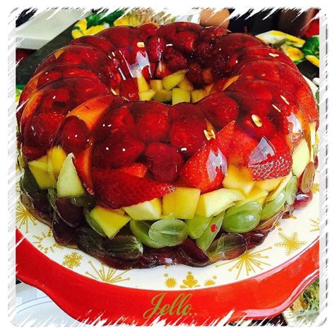 jello fruit cake dessert momsdish