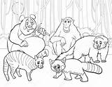 Animals Coloring Cartoon Group Stock Illustration Depositphotos sketch template