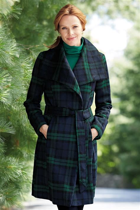 Tartan Plaid Coat Classic Womens Clothing From Chadwicksofboston 99