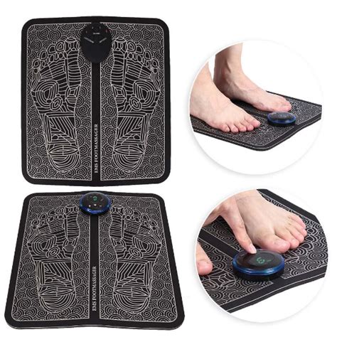 buy electric ems foot massage pad feet acupuncture stimulator massager