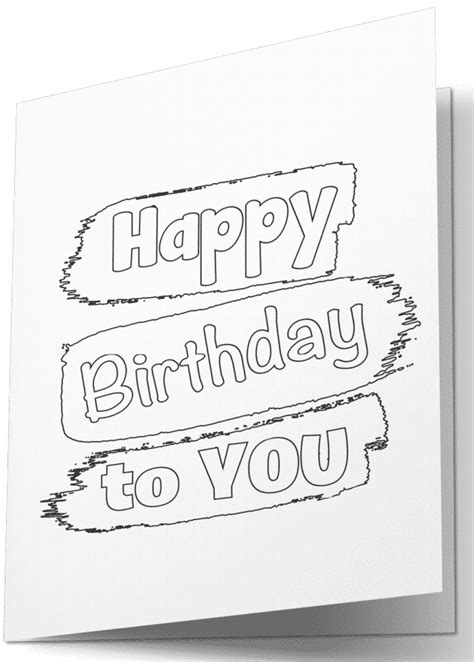 printable coloring happy birthday cards dreams  women