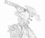 Soulcalibur Astaroth sketch template