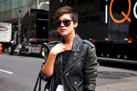 perfect pixie and leather jacket trendy short hair styles short