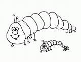 Daycare Caterpillars Animali Stampare Coloringhome sketch template