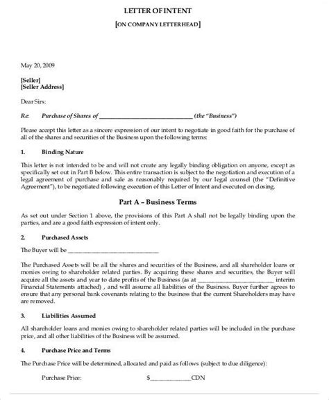 sample business letter templates