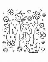 Coloring May Pages Spring Printable Primarygames Kids Month Color Print Sheets Colouring Flowers Ebook Adult Clip Pdf Choose Board Kleurplaten sketch template