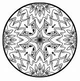 Mandala Coloring Pages Hard sketch template