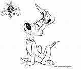Looney Charlie Tunes Coloring Dog Pages Printable Kids Adults Color sketch template