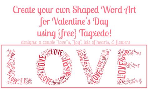 shaped word art  valentines day edition  love nerds