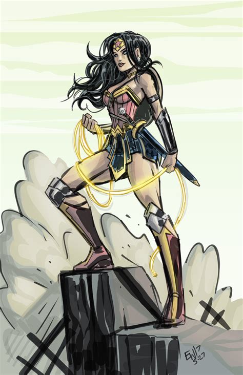 Wonder Woman Drawing How To Draw Wonder Woman Really Easy Drawing