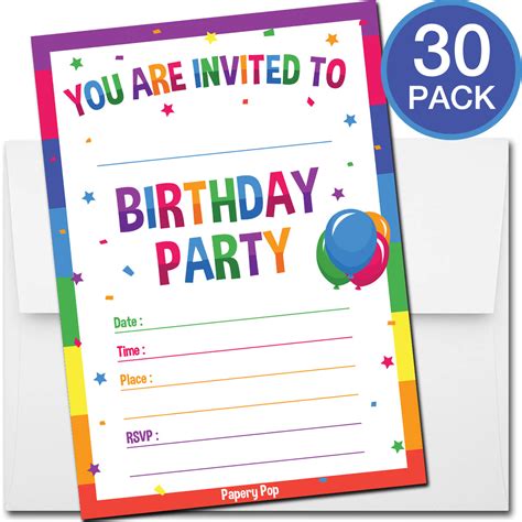 childrens birthday party invitations background