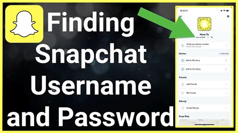 find  snapchat username  password youtube
