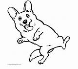 Coloring Corgi Pages Pembroke Welsh Printable Dog Color Dogs Corgis Terrier Boston Print Kids Getcolorings Popular Coloringhome Funny sketch template