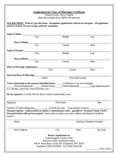 Marriage Application Fill Out And Sign Printable Pdf Template