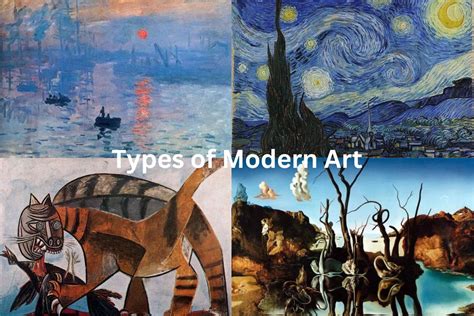 types  modern art artst