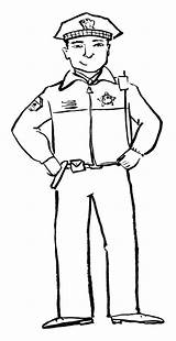 Police Coloring Pages Officer Uniform Policeman Clipart Color Kids Printable Print Getcolorings Getdrawings Library Sketch sketch template