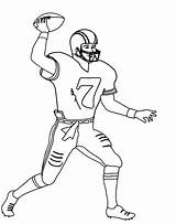 Coloring Pages Football Player Nfl Marshawn Lynch Number Sheets Kids Players Color Printable Sports Children Print Drawing Visit Activities Getcolorings sketch template