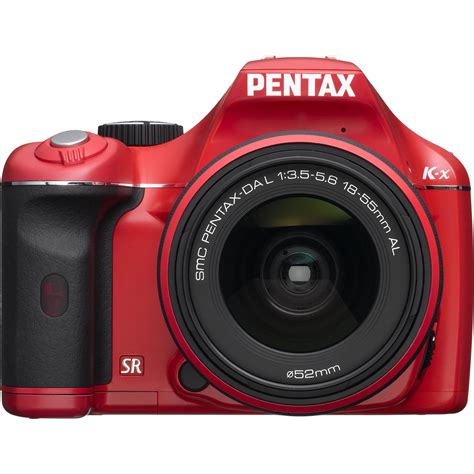pentax pentax   digital slr   mm zoom lens red