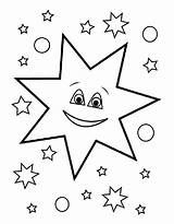 Coloring Star Pages Printable sketch template