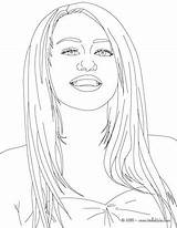 Cyrus Miley Coloring Pages Getcolorings Print Color sketch template