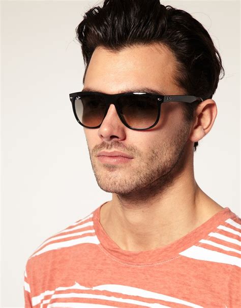 ray ban flat brow wayfarer sunglasses  asoscom wayfarer sunglasses mens mens sunglasses