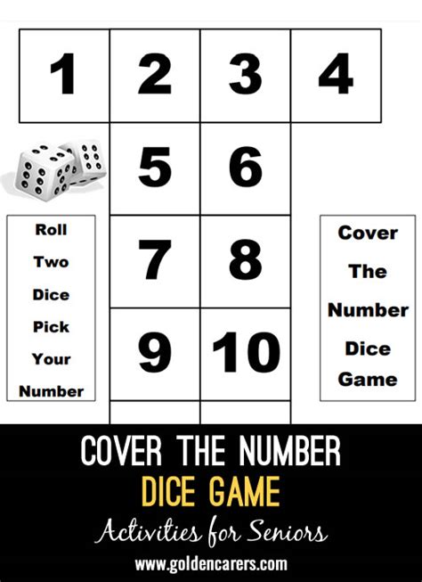 cover  number dice game