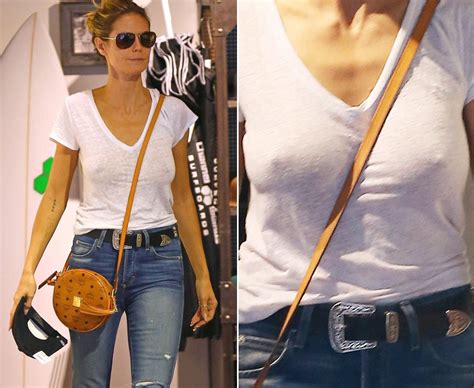 Braless Heidi Klum Is Spotted Nipping Out On Errands