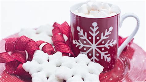 christmas hot chocolate mug winter ultra hd desktop