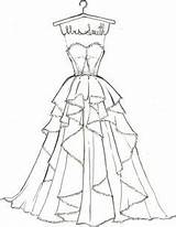 Coloring Pages Ball Gown Dress Getdrawings sketch template