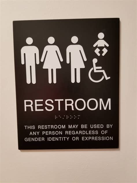 This Bathroom Sign Is Gender Neutral Gender Neutral Bathroom Signs