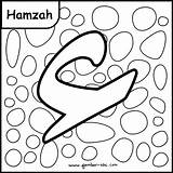 Huruf Hijaiyah Hamzah Mewarnai Alif Belajar Wau Wawu Arabic Warna Disimpan sketch template