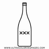 Garrafa Botella Colorir Champagne Champanhe Colorare Bicchiere Disegni Vetro Ultracoloringpages Botellas Bottiglia Alcohol sketch template