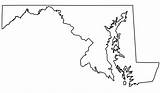 Maryland Geography sketch template