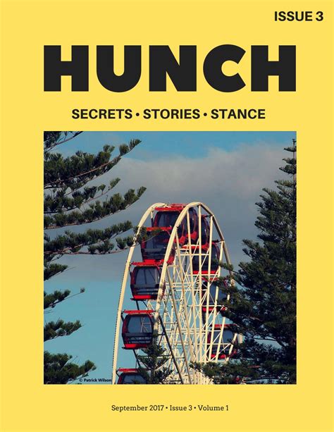 Hunch Issue 3 By Hunch Magazine Issuu