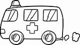 Ambulance Coloring Emergency Pages Printable Clipartmag Clipart sketch template